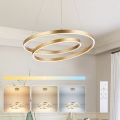 Brilagi - LED Dimmable Pendant Light on Cable TWISTER LED/48W/230V 3000-6000K Ø 50 cm Gold + Remote Control