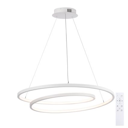 Brilagi - TWISTER LED Dimmable Cable-Suspended Pendant Light LED/75W/230V 3000–6000K Ø70 cm White + Remote Control