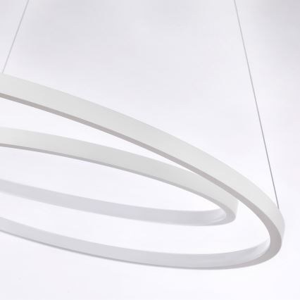 Brilagi - TWISTER LED Dimmable Cable-Suspended Pendant Light LED/75W/230V 3000–6000K Ø70 cm White + Remote Control