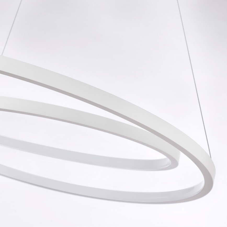 Brilagi - TWISTER LED Dimmable Cable-Suspended Pendant Light LED/75W/230V 3000–6000K Ø70 cm White + Remote Control