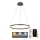 Brilagi - LED Dimmable pendant on cable CIRCLE LED/42W/230V 3000-6500K Ø 60 cm brown + remote control