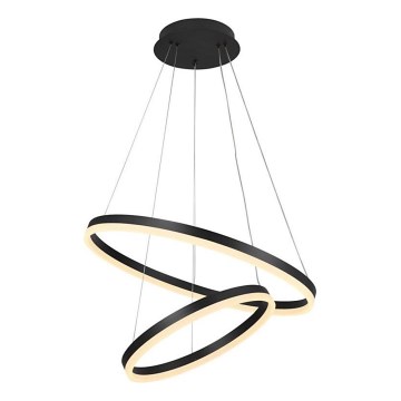 Brilagi - LED dimmable pendant on cable CIRCLE LED/70W/230V 3000-6500K Ø 60 cm black + remote control