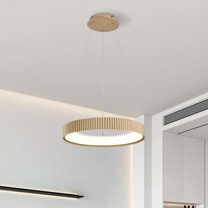 Brilagi - LED Dimmable Cable Pendant Light FALCON MODERN LED/30W/230V 3000-6500K 40 cm beige + remote control