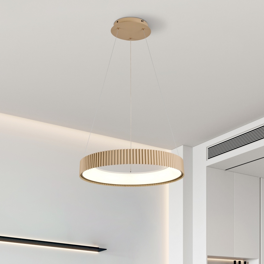 Brilagi - LED Dimmable Cable Pendant Light FALCON MODERN LED/30W/230V 3000-6500K 40 cm beige + remote control