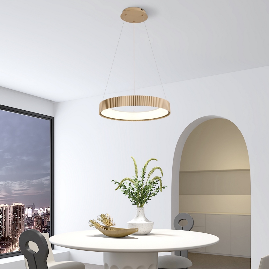 Brilagi - LED Dimmable Cable Pendant Light FALCON MODERN LED/30W/230V 3000-6500K 40 cm beige + remote control
