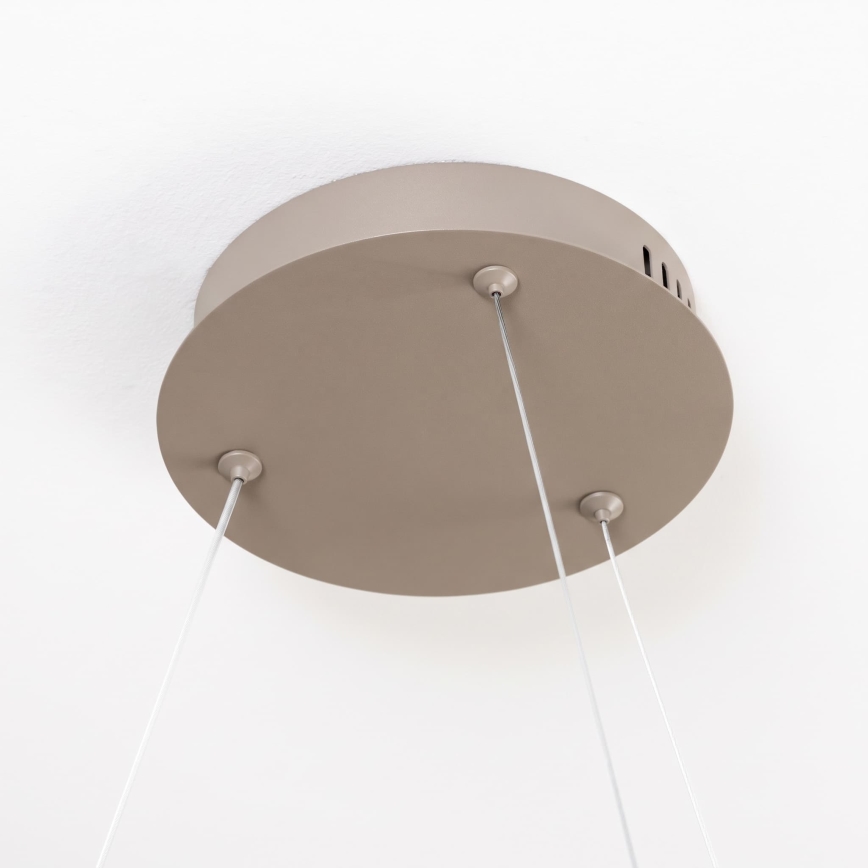 BRILAGI - LED Dimmable pendant light on cable FALCON SLIM LED/42W/230V 3000-6500K pr. 50 cm beige + remote control