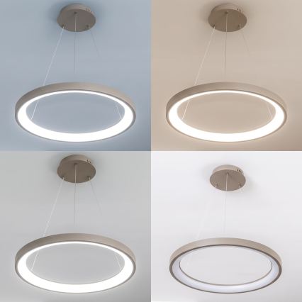BRILAGI - LED Dimmable pendant light on cable FALCON SLIM LED/42W/230V 3000-6500K pr. 50 cm beige + remote control