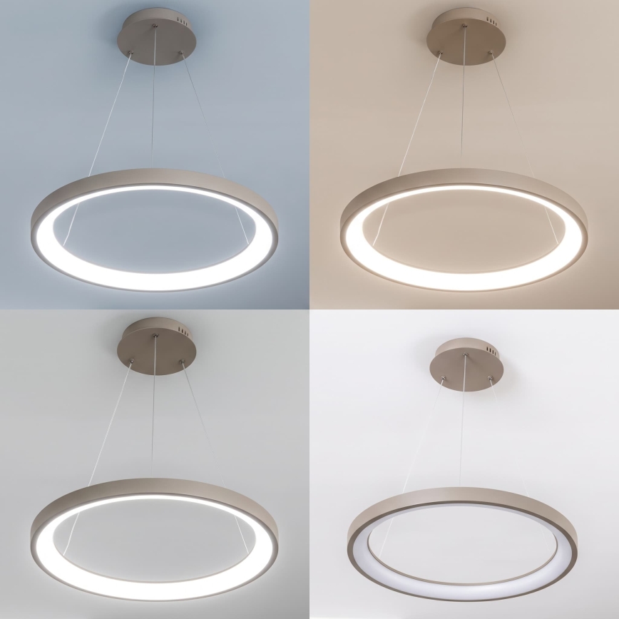 BRILAGI - LED Dimmable pendant light on cable FALCON SLIM LED/42W/230V 3000-6500K pr. 50 cm beige + remote control
