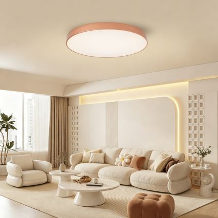 BRILAGI - POOL SMART LED Dimmable Ceiling Light 100W/230V 3000-6000K Ø 80 cm Tuya Wi-Fi Bronze + Remote Control
