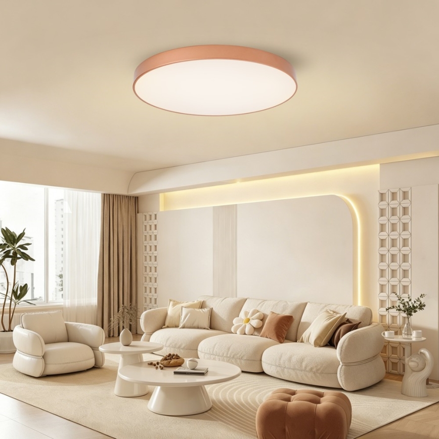 BRILAGI - POOL SMART LED Dimmable Ceiling Light 100W/230V 3000-6000K Ø 80 cm Tuya Wi-Fi Bronze + Remote Control