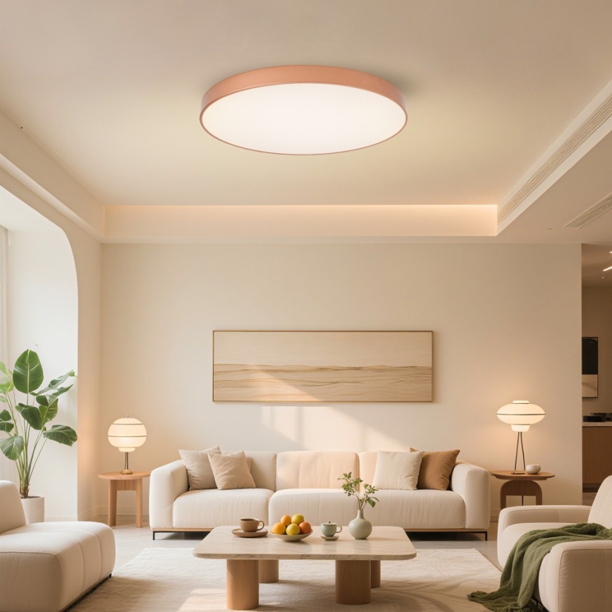 BRILAGI - POOL SMART LED Dimmable Ceiling Light 100W/230V 3000-6000K Ø 80 cm Tuya Wi-Fi Bronze + Remote Control