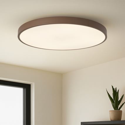 Brilagi - Dimmable LED luminaire POOL SMART LED/128W/230V Ø 100 cm Wi-Fi Tuya + remote control, brown