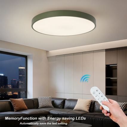 Brilagi - LED Dimmable Luminaire POOL SMART LED/100W/230V Ø 80 cm Wi-Fi Tuya + Remote Control green