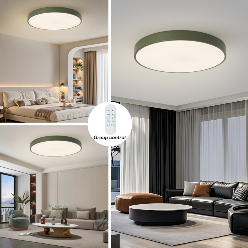 Brilagi - LED Dimmable Luminaire POOL SMART LED/100W/230V Ø 80 cm Wi-Fi Tuya + Remote Control green