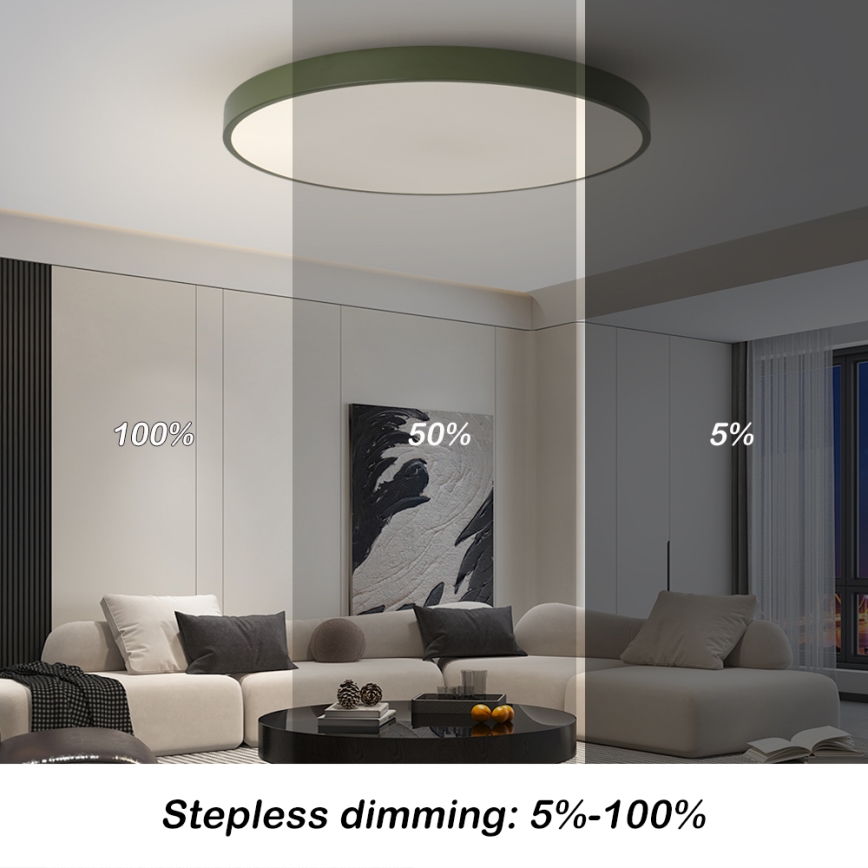 Brilagi - POOL SMART Dimmable LED Fixture 100W/230V Ø 80 cm 3000-6000K Wi‑Fi Tuya + Remote Control, Green