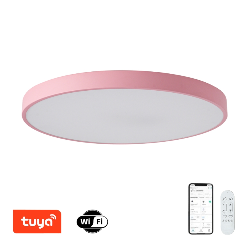 Brilagi - POOL SMART LED Dimmable Light/100W/230V Ø 80 cm 3000-6000K Wi-Fi Tuya + remote control pink