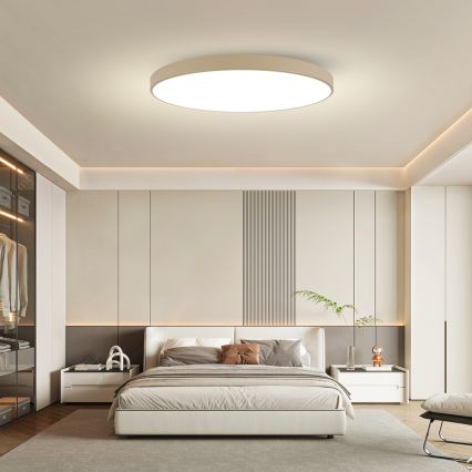 Brilagi - POOL SMART Dimmable LED Ceiling Light/180W/230V 3000-6000K 120 cm Beige Wi-Fi Tuya + Remote Control