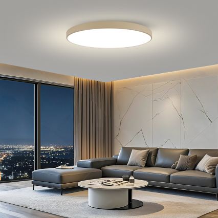 Brilagi - POOL SMART Dimmable LED Ceiling Light/180W/230V 3000-6000K 120 cm Beige Wi-Fi Tuya + Remote Control