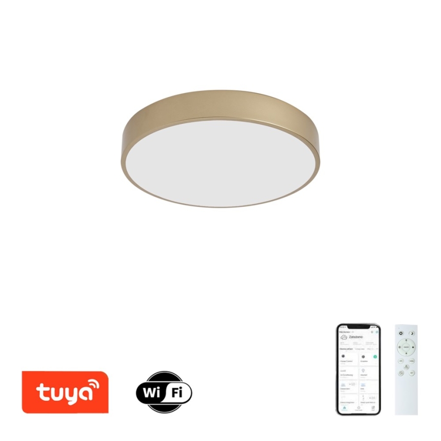 BRILAGI - Dimmable LED Ceiling Light POOL SMART LED/48W/230V 3000-6000K Ø 40 cm Wi‑Fi Tuya gold + remote control