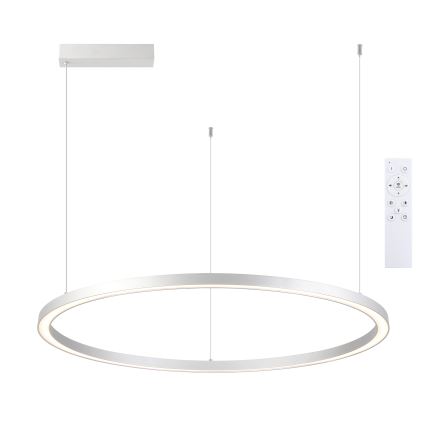 Brilagi - PORTOFINO LED dimmable cable pendant lamp LED/60W/230V 3000-6000K Ø 80 cm silver + remote control