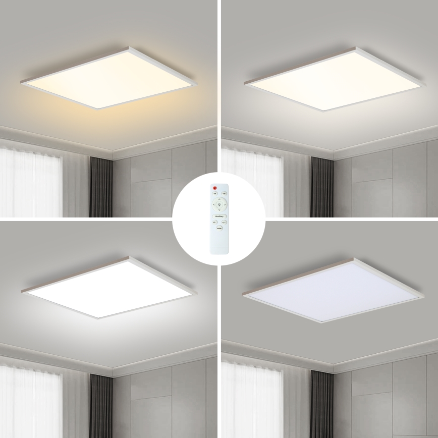 Brilagi - SLIMFRAME LED Dimmable Ceiling Light LED/58W/230V 60x60 cm 3000-6000K White + Remote Control