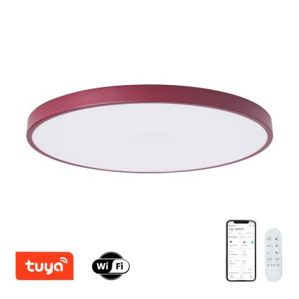 Brilagi - Dimmable LED Fixture POOL SMART LED/100W/230V Ø 80 cm 3000-6000K Wi-Fi Tuya + remote control Burgundy