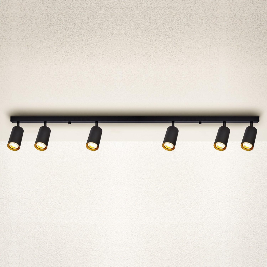 Brilagi - LED Dimmable Spotlight SELE 6xGU10/6,5W/230V 2700-6500K Black/Gold
