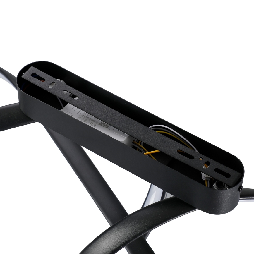 Brilagi - TWISTER LED/60W/230V Dimmable Surface-Mounted Ceiling Light 3000-6000K Black + Remote Control