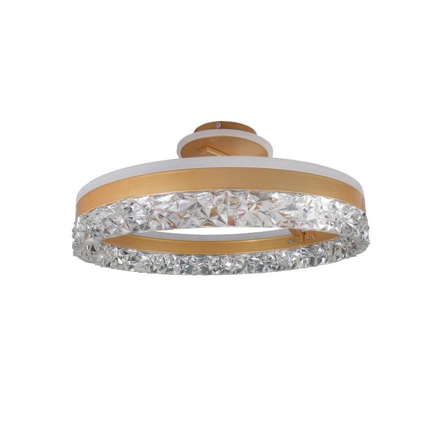 Brilagi - LED Dimmable surface-mounted chandelier LED/86W/230V 3000-6500K gold + remote control
