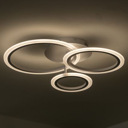 Brilagi - LED Dimmable surface-mounted chandelier ORBITS LED/40W/230V 3000-6500K white + remote control