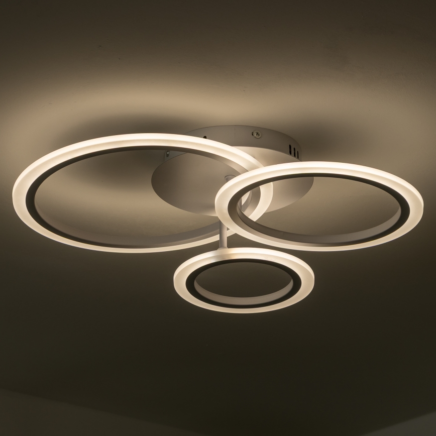 Brilagi - LED Dimmable surface-mounted chandelier ORBITS LED/40W/230V 3000-6500K white + remote control