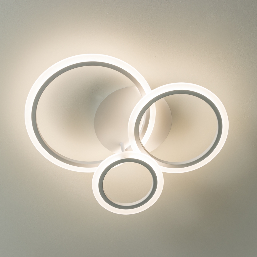 Brilagi - LED Dimmable surface-mounted chandelier ORBITS LED/40W/230V 3000-6500K white + remote control