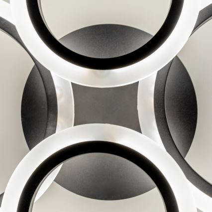 Brilagi - LED Dimmable surface-mounted chandelier ORBITS LED/50W/230V 3000-6500K anthracite + remote control