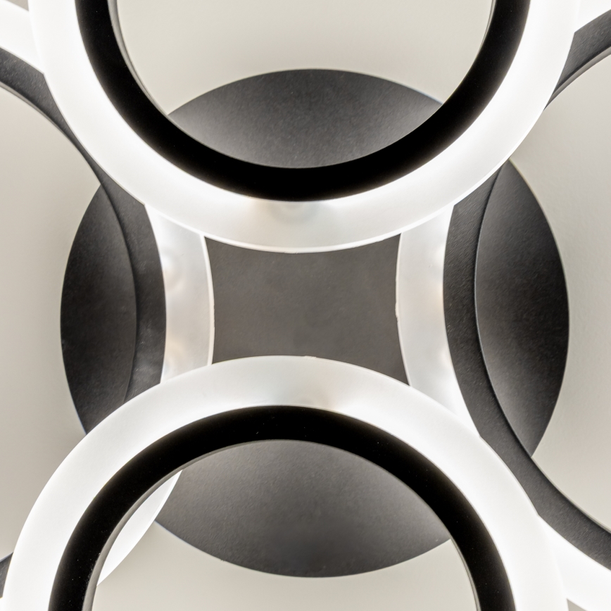 Brilagi - LED Dimmable surface-mounted chandelier ORBITS LED/50W/230V 3000-6500K anthracite + remote control