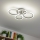 Brilagi - LED Dimmable surface-mounted chandelier ORBITS LED/50W/230V 3000-6500K anthracite + remote control
