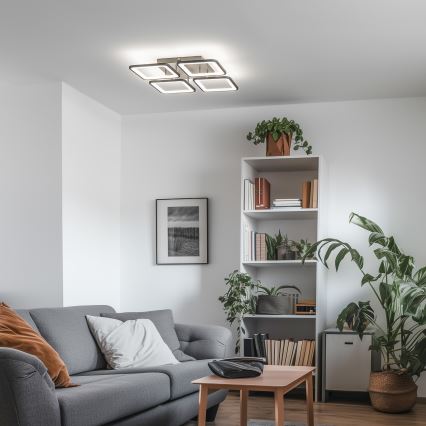 Brilagi - LED Dimmable surface-mounted chandelier SQUARED LED/85W/230V 3000-6500K + remote control