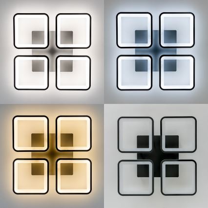 Brilagi - LED Dimmable surface-mounted chandelier SQUARED LED/85W/230V 3000-6500K + remote control