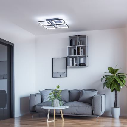 Brilagi - LED Dimmable surface-mounted chandelier SQUARED LED/85W/230V 3000-6500K + remote control