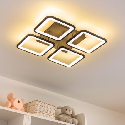 Brilagi - LED Dimmable surface-mounted chandelier SQUARED LED/85W/230V 3000-6500K + remote control