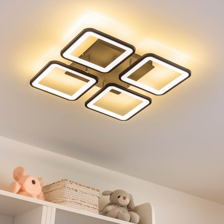 Brilagi - LED Dimmable surface-mounted chandelier SQUARED LED/85W/230V 3000-6500K + remote control