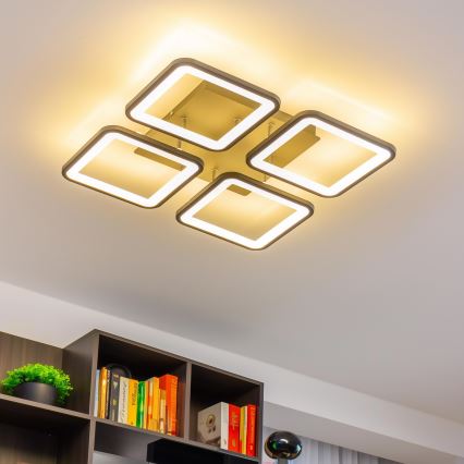 Brilagi - LED Dimmable surface-mounted chandelier SQUARED LED/85W/230V 3000-6500K + remote control