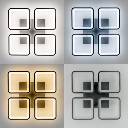 Brilagi - LED Dimmable surface-mounted chandelier SQUARED LED/85W/230V 3000-6500K + remote control