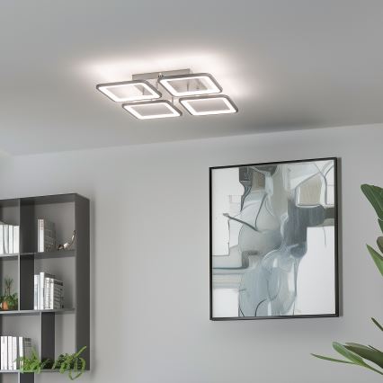 Brilagi - LED Dimmable surface-mounted chandelier SQUARED LED/85W/230V 3000-6500K + remote control