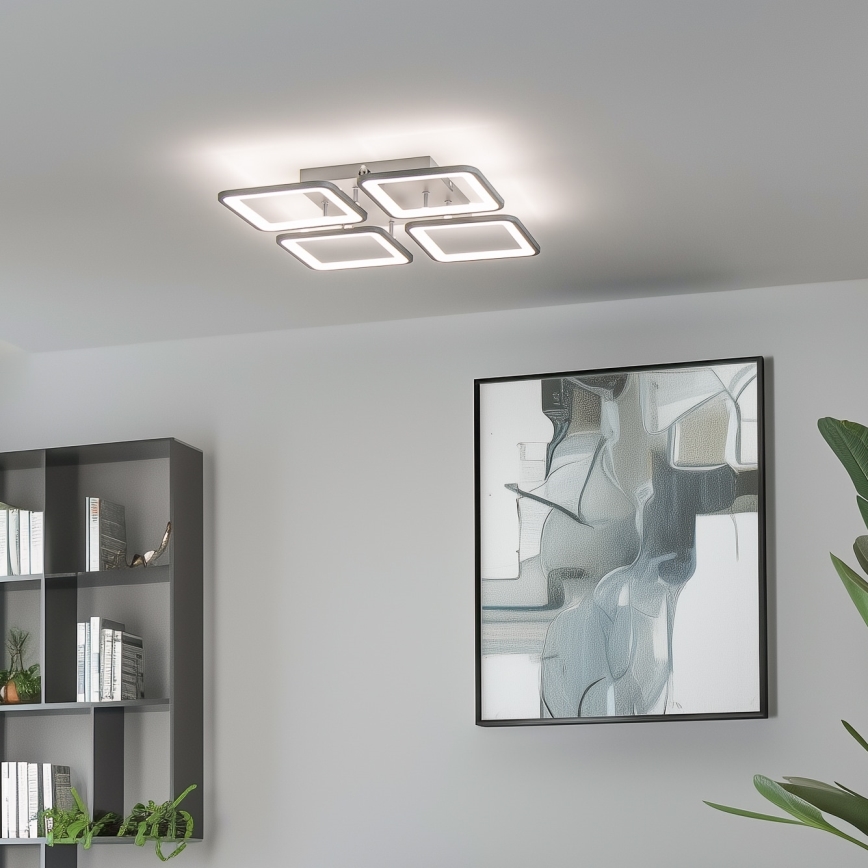 Brilagi - LED Dimmable surface-mounted chandelier SQUARED LED/85W/230V 3000-6500K + remote control
