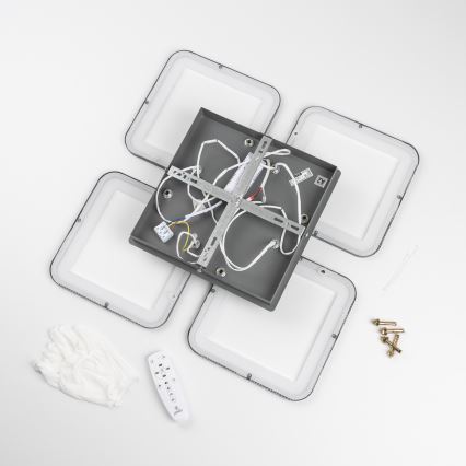 Brilagi - LED Dimmable surface-mounted chandelier SQUARED LED/85W/230V 3000-6500K + remote control