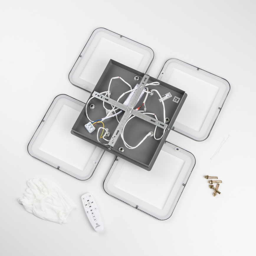 Brilagi - LED Dimmable surface-mounted chandelier SQUARED LED/85W/230V 3000-6500K + remote control
