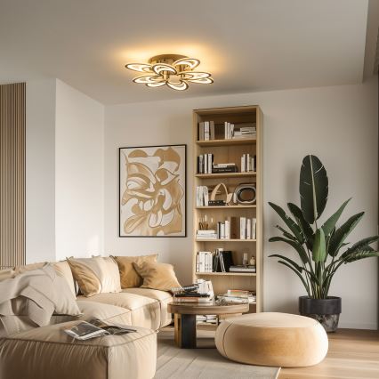 Brilagi - LED Dimmable surface-mounted chandelier TWIST LED/125W/230V 3000-6500K + remote control