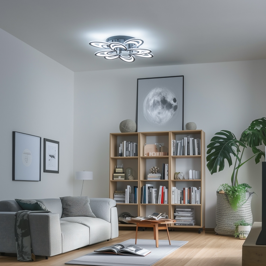 Brilagi - LED Dimmable surface-mounted chandelier TWIST LED/125W/230V 3000-6500K + remote control