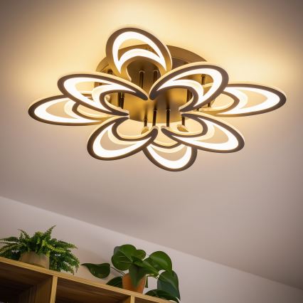 Brilagi - LED Dimmable surface-mounted chandelier TWIST LED/125W/230V 3000-6500K + remote control