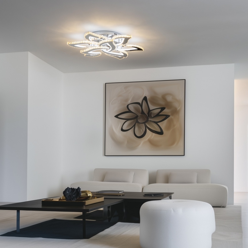 Brilagi - LED Dimmable surface-mounted chandelier TWIST LED/180W/230V 3000-6500K + remote control